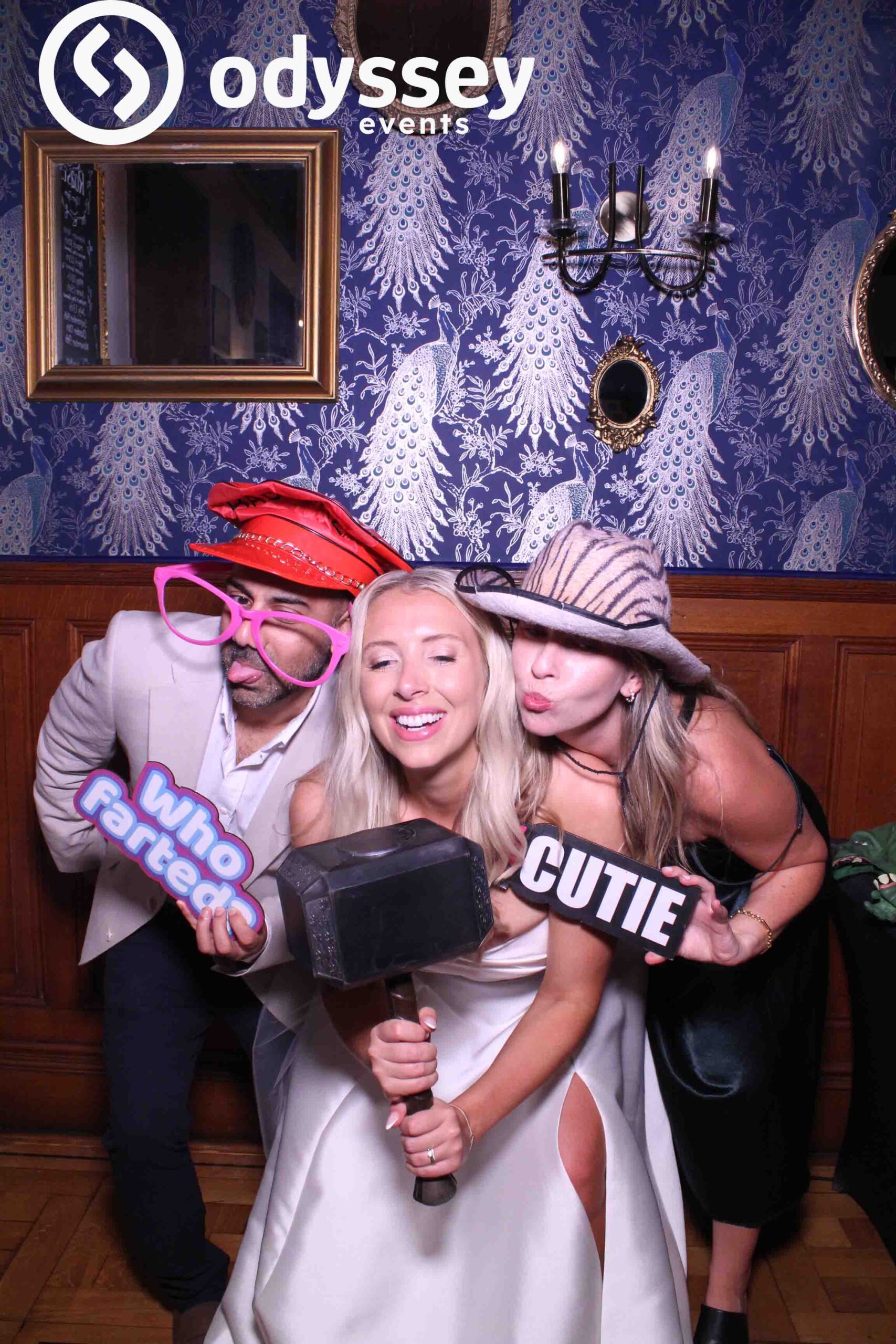 Customised Selfie Mirror wedding print design matching Nick and Emily’s invitations