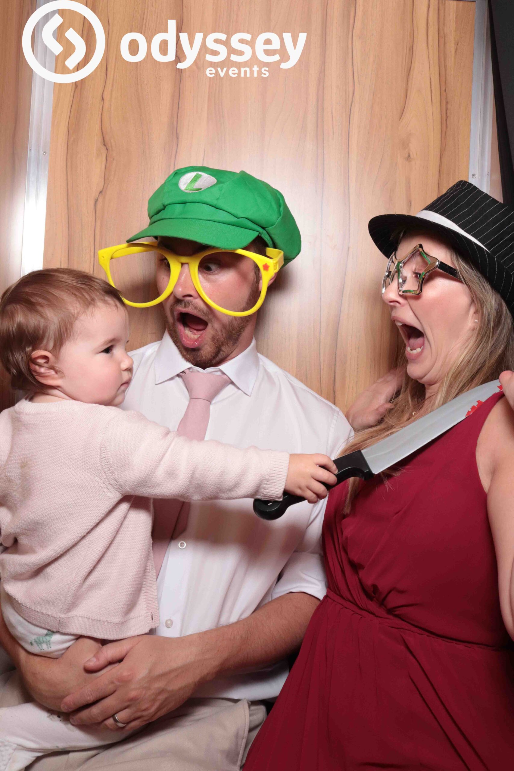 Retrobooth setup at Chafford Park wedding venue