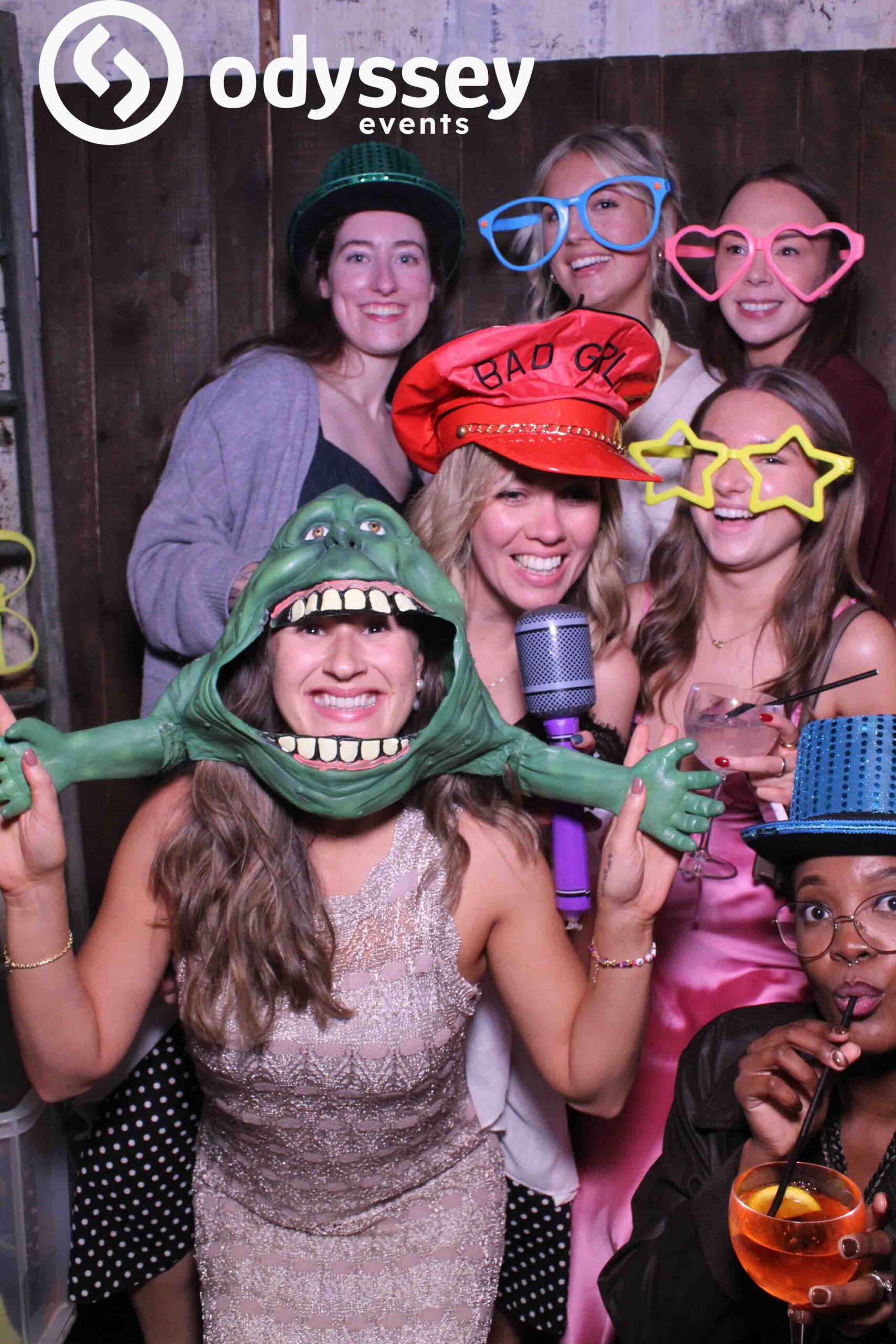 Guests laughing in front of the Selfie Mirror