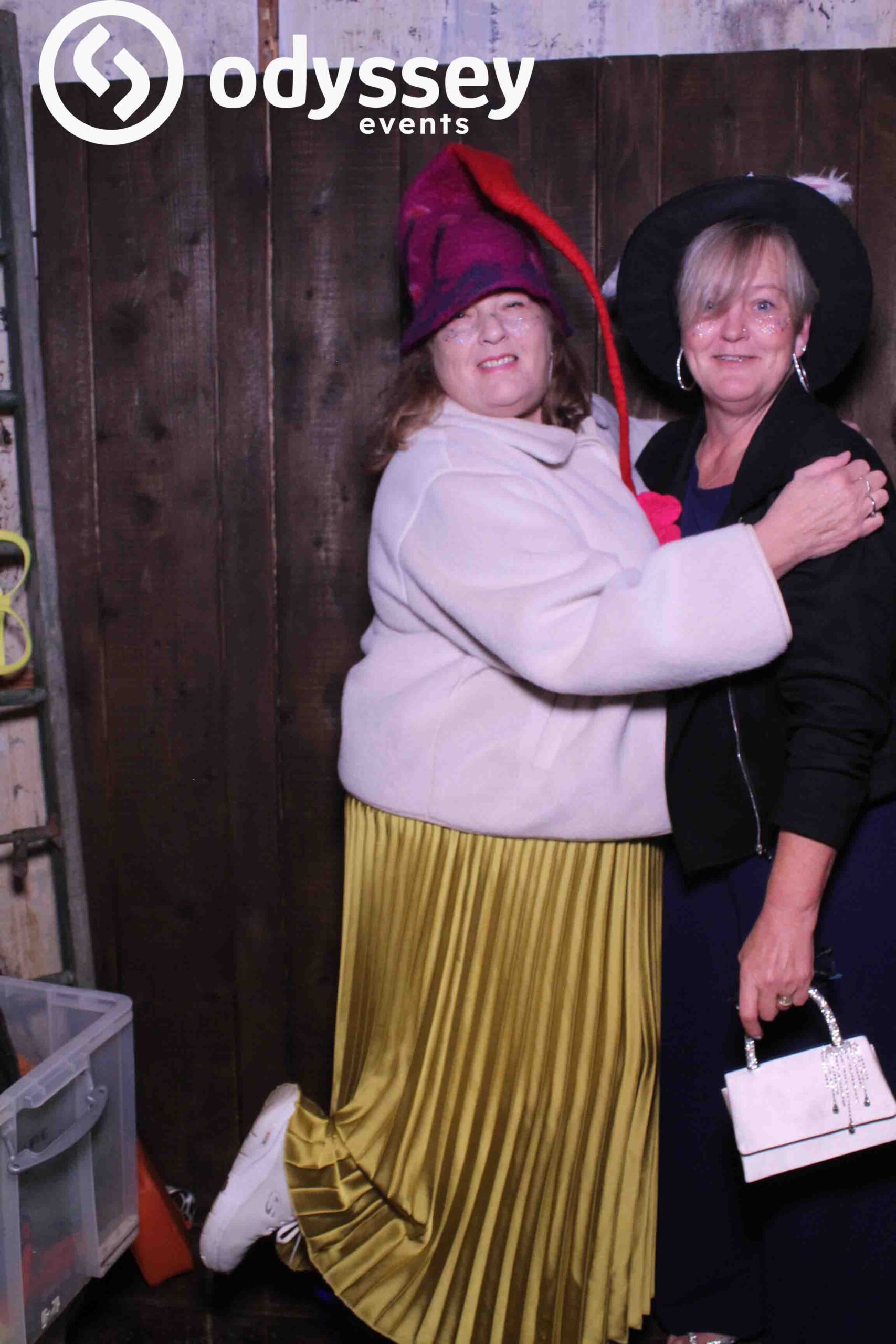 Friends having fun with the Magic Mirror