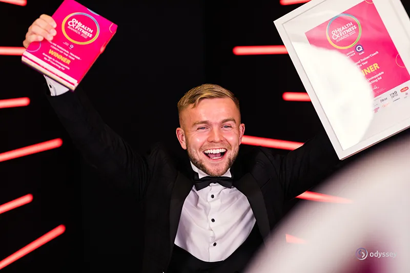 Guests celebrating at a gala and awards event